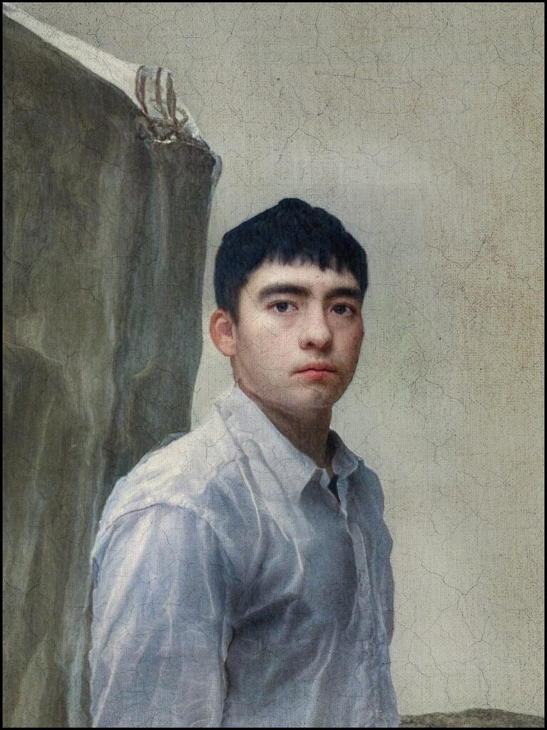 portrait of a rugged young man